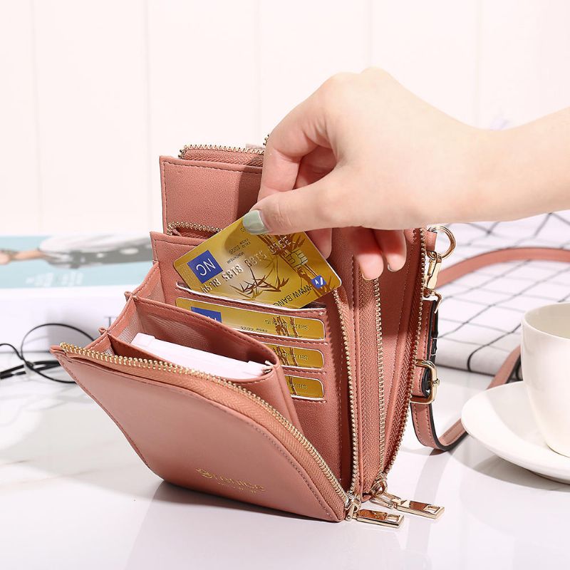 Bolso Bandolera Comestic Con Múltiples Ranuras Para Mujer Mini Bolso Para Teléfono