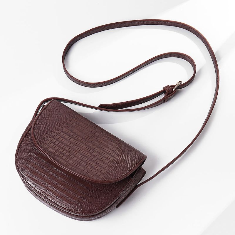 Bolso Bandolera Con Diseño De Lagarto Para Mujer Bolso Bandolera Informal De Cuero Pu