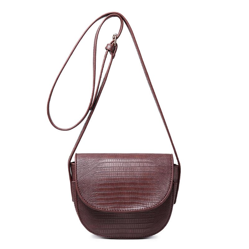 Bolso Bandolera Con Diseño De Lagarto Para Mujer Bolso Bandolera Informal De Cuero Pu