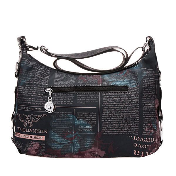 Bolso Bandolera Con Estampado Informal Ligero De Nailon Bolsos De Compras