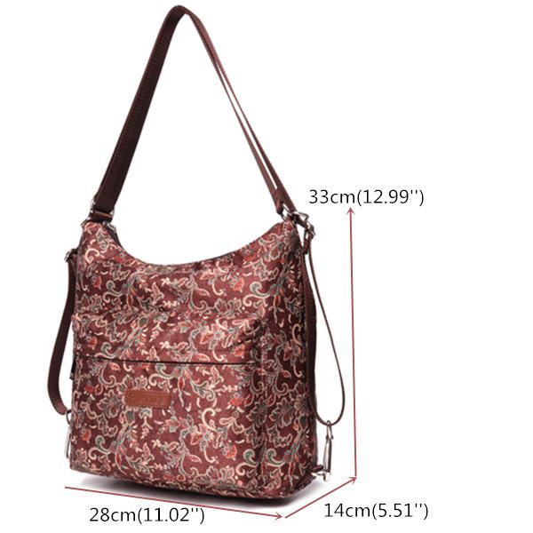 Bolso Bandolera Con Mochila Para Mujer De Viaje Floral Nacional