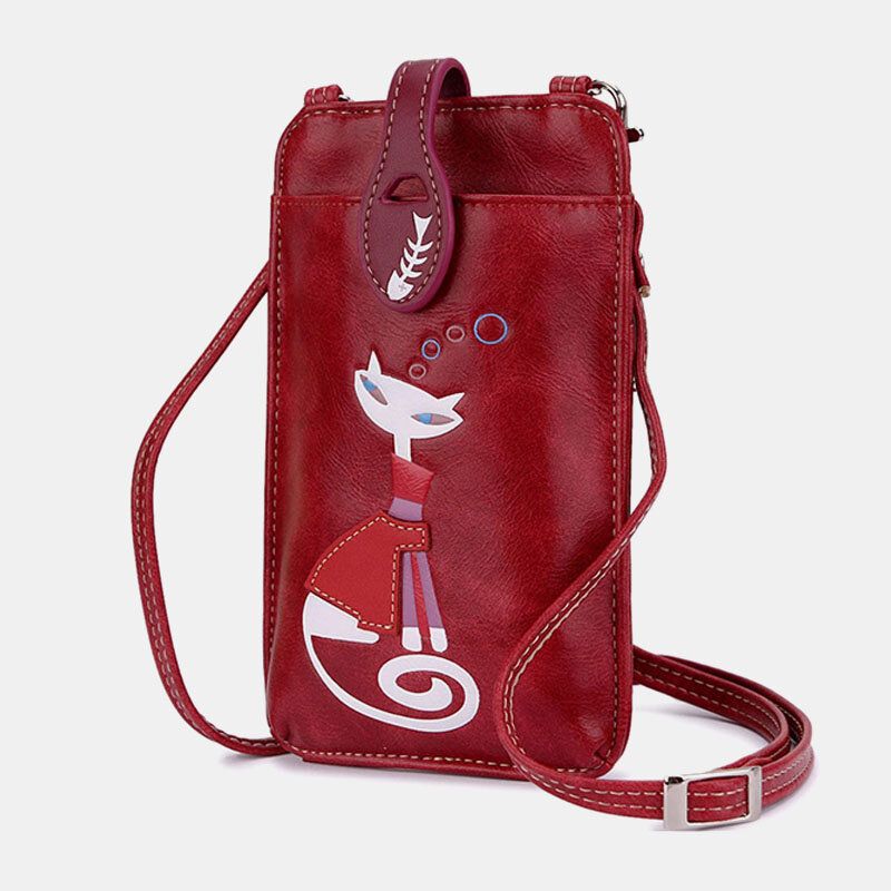 Bolso Bandolera Con Patrón De Gato Y Belleza De Moda Casual Para Mujer Para Exteriores