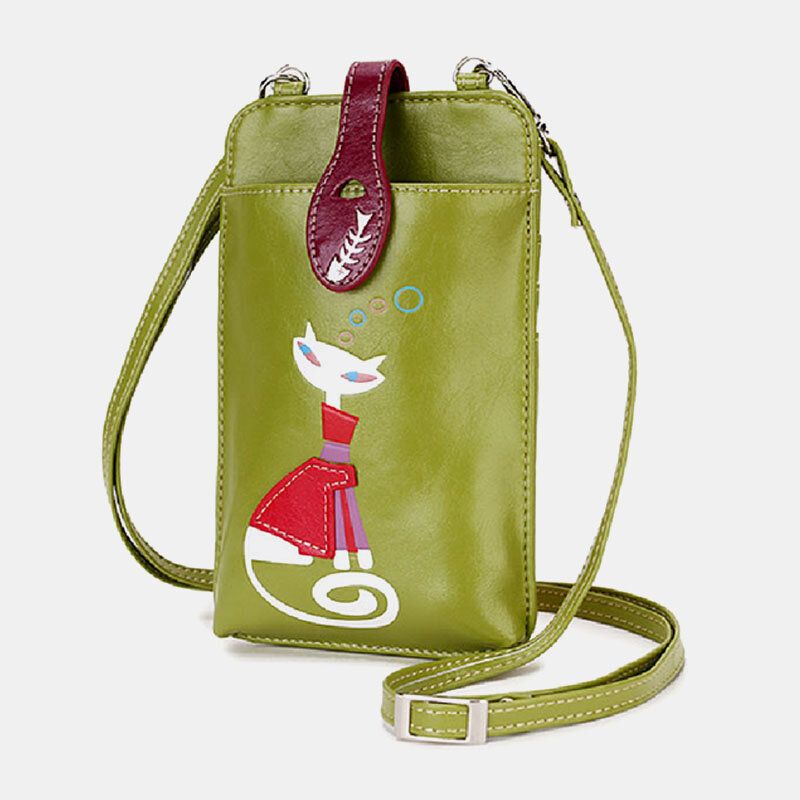 Bolso Bandolera Con Patrón De Gato Y Belleza De Moda Casual Para Mujer Para Exteriores