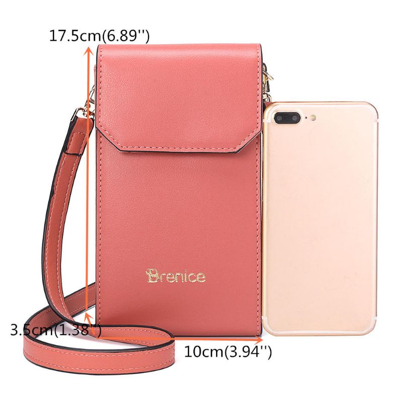 Bolso Bandolera Con Solapa Sólida Para Mujer Bolso Para Teléfono Bolso Bandolera