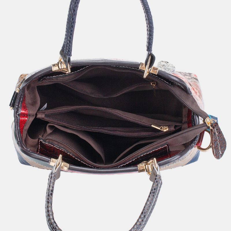 Bolso Bandolera De Cuero Genuino Con Cera De Aceite Para Mujer Bolso Bandolera