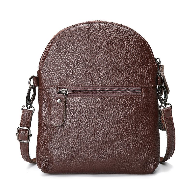 Bolso Bandolera De Cuero Genuino Para Mujer Mini Bolso Para Teléfono