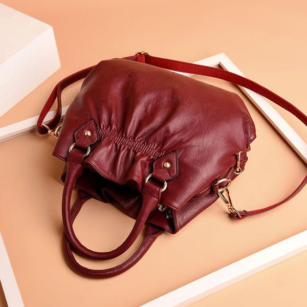 Bolso Bandolera De Cuero Pu Para Mujer Bolso Bandolera 3 Bolsos Principales