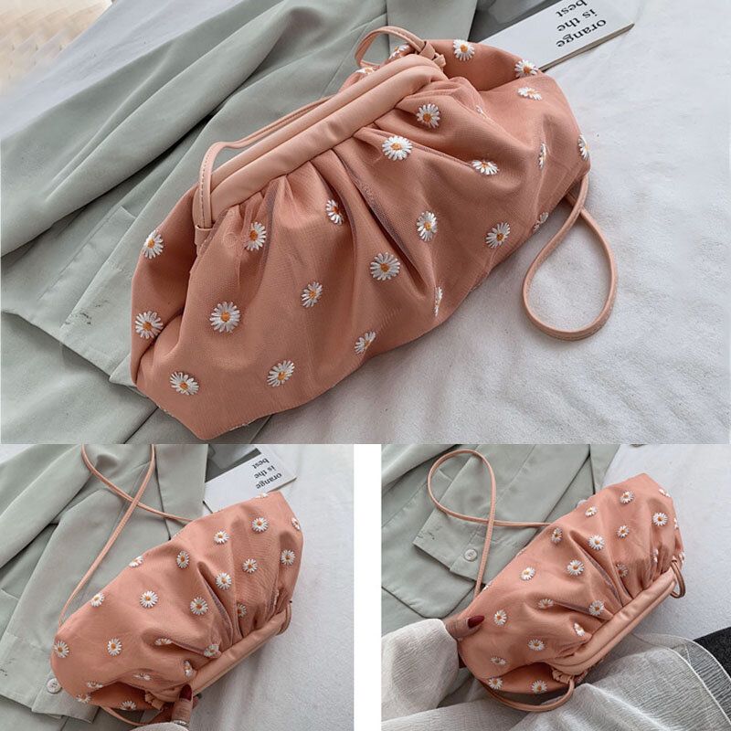 Bolso Bandolera De Encaje De Margarita De Moda Para Mujer Bolso Bandolera