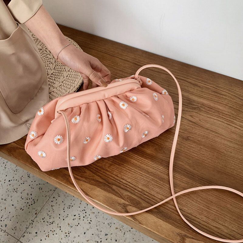 Bolso Bandolera De Encaje De Margarita De Moda Para Mujer Bolso Bandolera