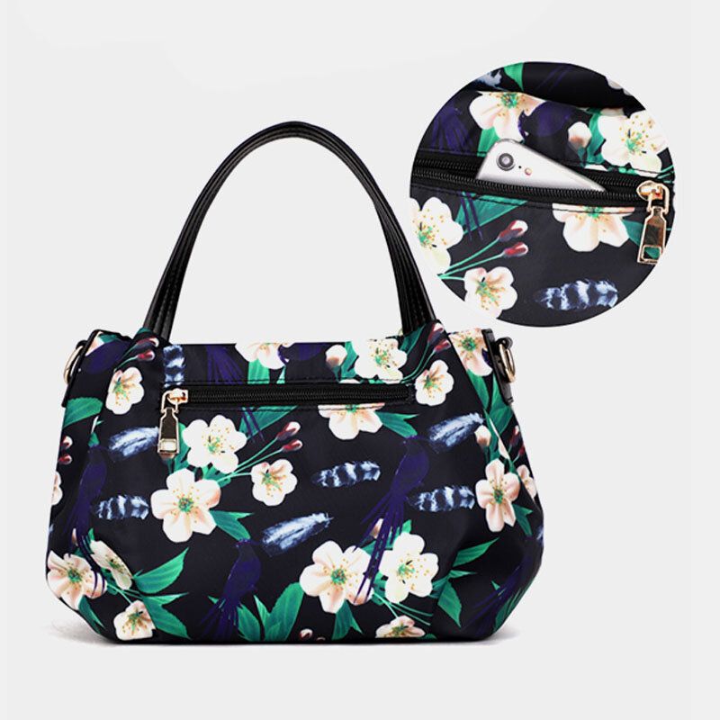 Bolso Bandolera Estampado De Flores De Moda Para Mujer