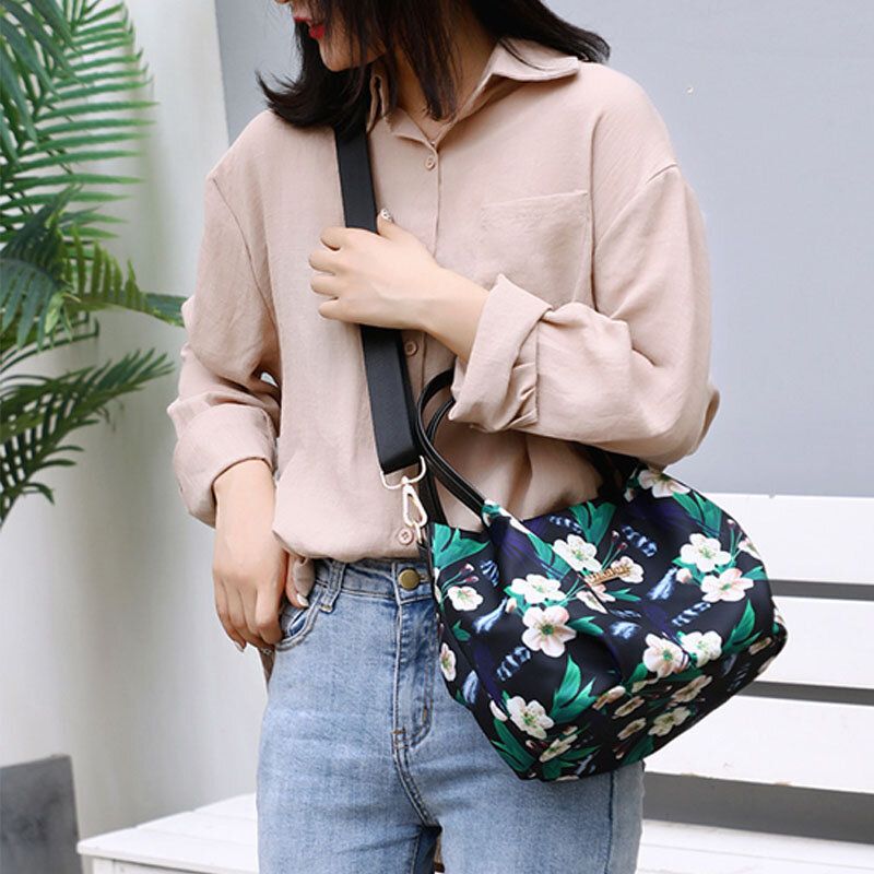 Bolso Bandolera Estampado De Flores De Moda Para Mujer