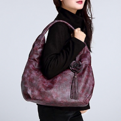 Bolso Bandolera Floral Vintage De Estilo Nacional Para Mujer