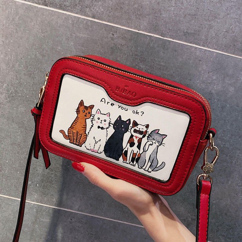 Bolso Bandolera De Gato Casual Lindo De Moda Para Mujer