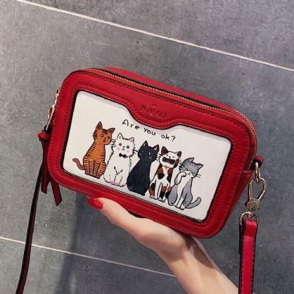 Bolso Bandolera De Gato Casual Lindo De Moda Para Mujer