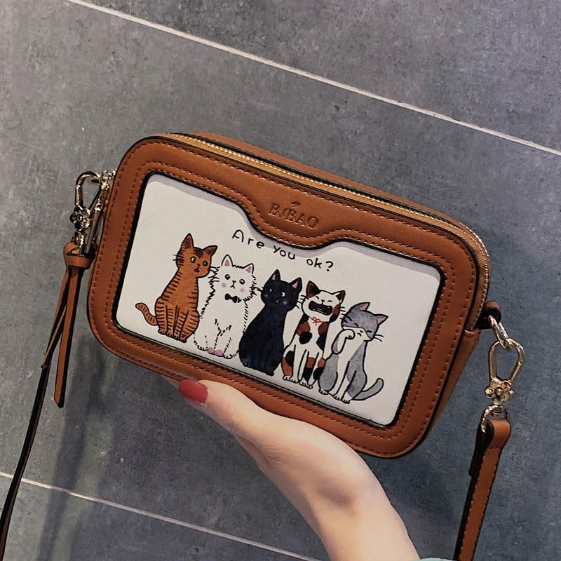 Bolso Bandolera De Gato Casual Lindo De Moda Para Mujer