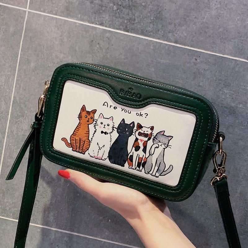 Bolso Bandolera De Gato Casual Lindo De Moda Para Mujer