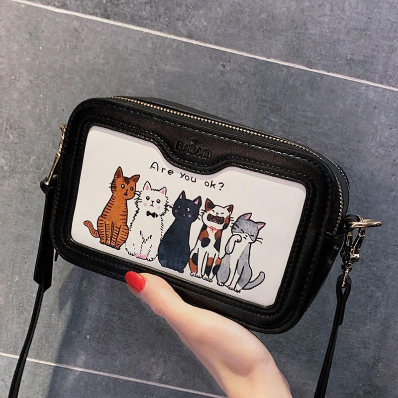 Bolso Bandolera De Gato Casual Lindo De Moda Para Mujer