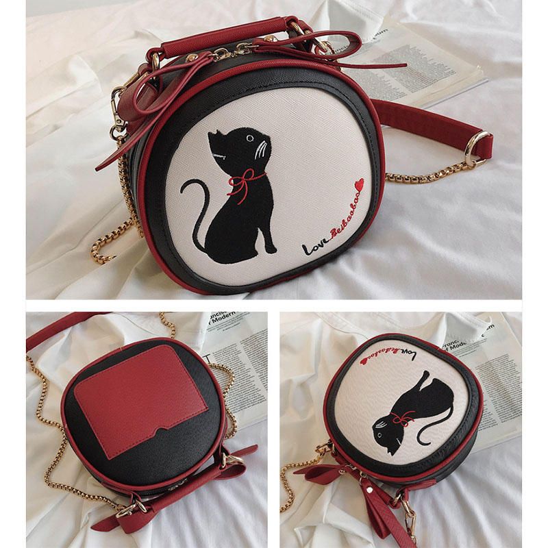 Bolso Bandolera De Gato Lindo A La Moda Para Mujer Bolso Bandolera Para Compras Diarias