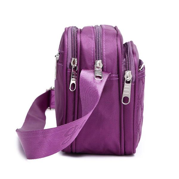 Bolso Bandolera Impermeable Con Estampado De Cuadros Impermeables De Tela Oxford Para Mujer