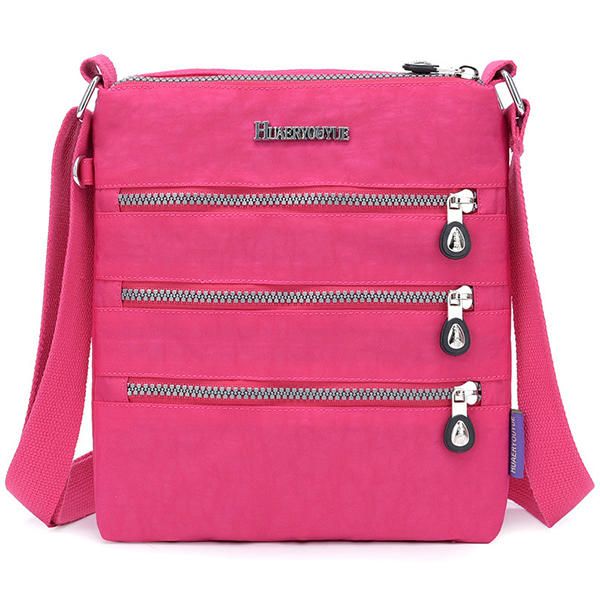 Bolso Bandolera Impermeable Con Múltiples Bolsillos De Nailon Para Mujer