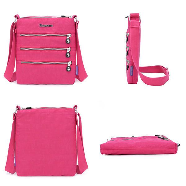 Bolso Bandolera Impermeable Con Múltiples Bolsillos De Nailon Para Mujer