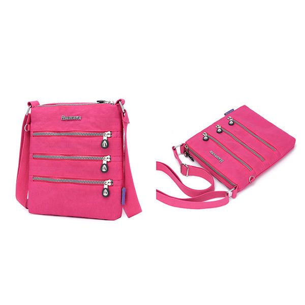 Bolso Bandolera Impermeable Con Múltiples Bolsillos De Nailon Para Mujer