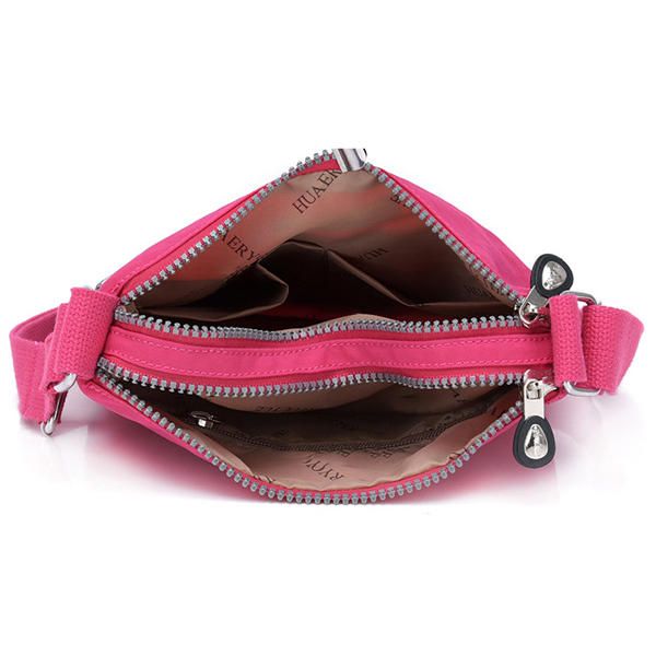 Bolso Bandolera Impermeable Con Múltiples Bolsillos De Nailon Para Mujer