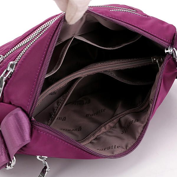 Bolso Bandolera Impermeable Ligero De Nailon Para Mujer Bolso Bandolera