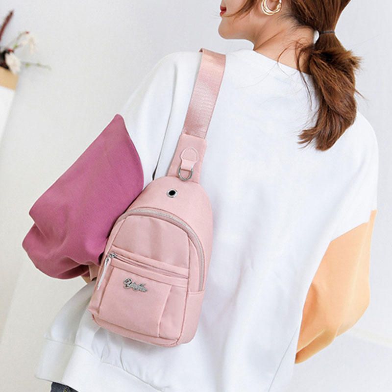 Bolso Bandolera Impermeable De Nailon Para Mujer