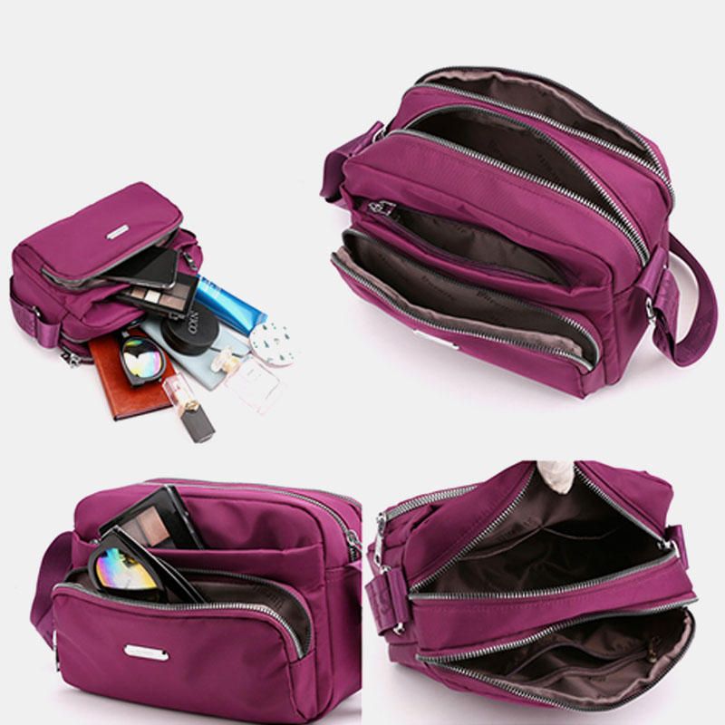 Bolso Bandolera Impermeable De Nailon Para Mujer