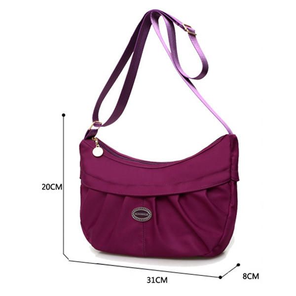 Bolso De Bandolera Impermeable De Nailon Para Mujer