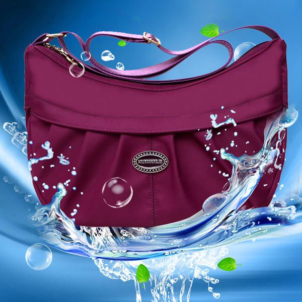 Bolso De Bandolera Impermeable De Nailon Para Mujer