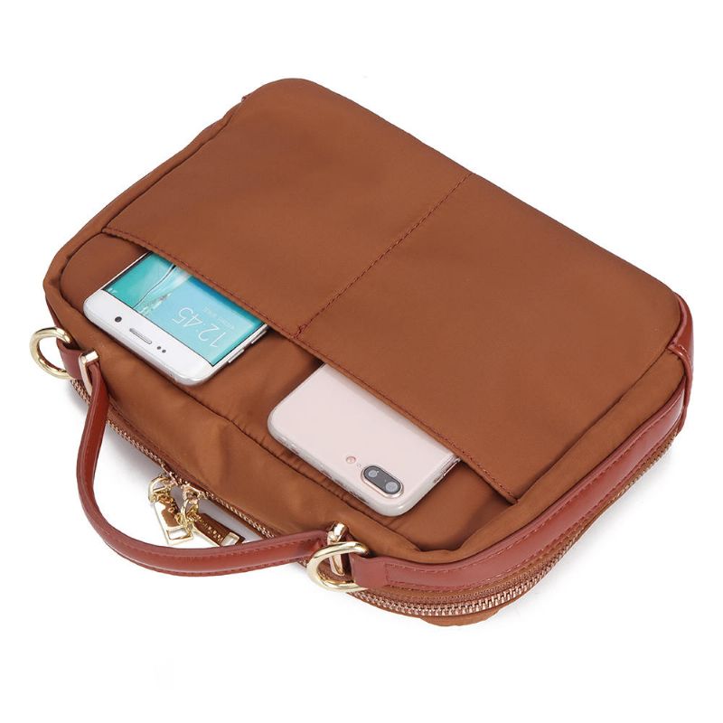 Bolso Bandolera Impermeable De Nailon Rfid Para Mujer Bolso De Hombro Con Múltiples Ranuras