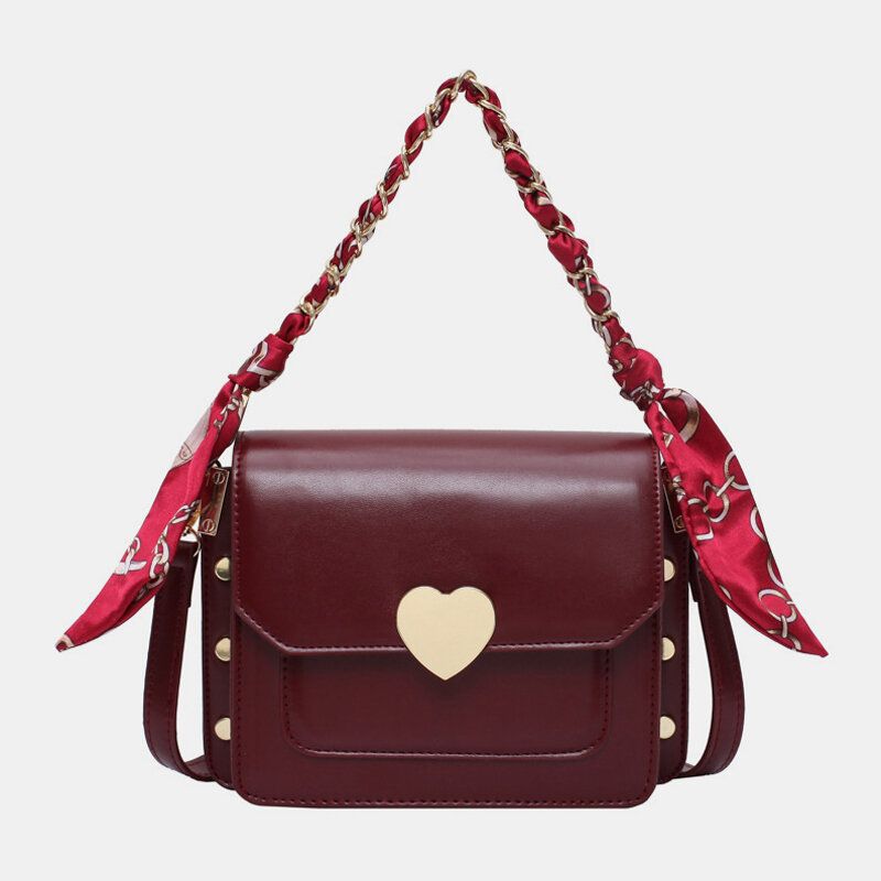 Bolso Bandolera Informal De Cuero Sintético Con Cremallera Y Cinta De Moda Para Mujer