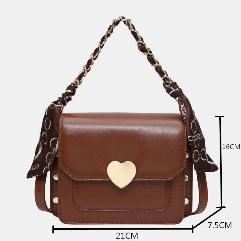 Bolso Bandolera Informal De Cuero Sintético Con Cremallera Y Cinta De Moda Para Mujer