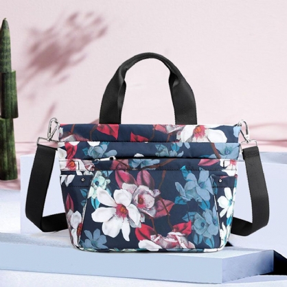 Bolso Bandolera Informal Estampado Multibolsillos Impermeable Para Mujer