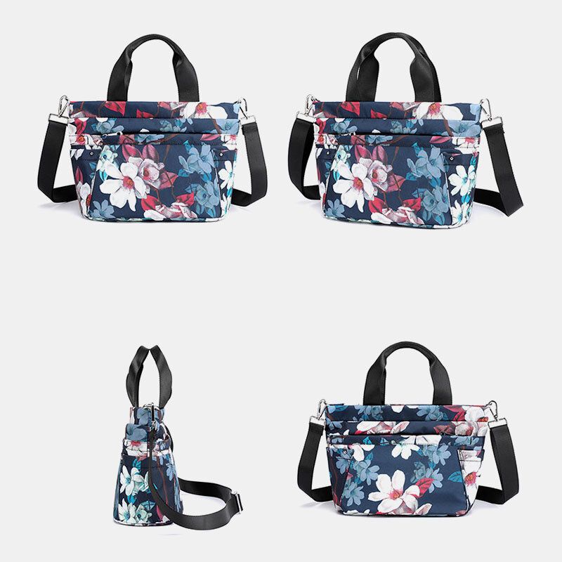 Bolso Bandolera Informal Estampado Multibolsillos Impermeable Para Mujer