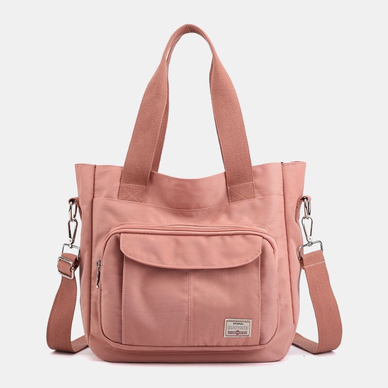 Bolso Bandolera Informal De Gran Capacidad Para Mujer Bolso De Mano Sólido De Gran Capacidad