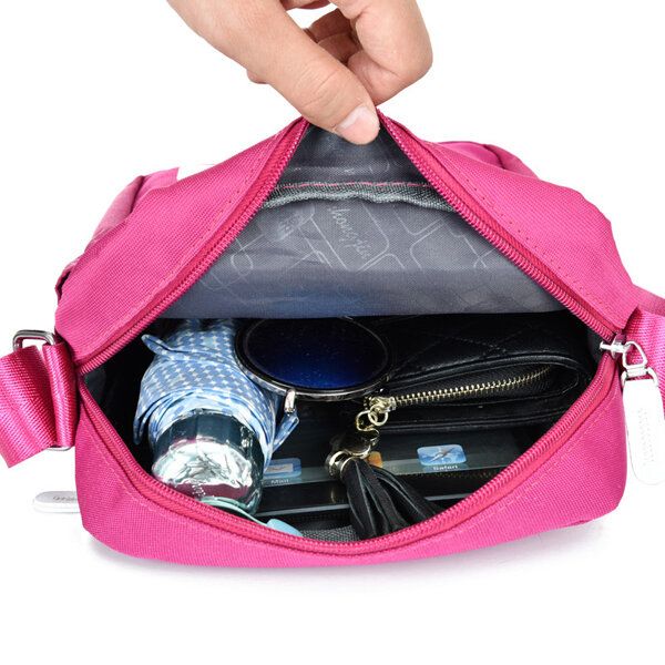 Bolso Bandolera Informal De Lona Para Deporte Al Aire Libre Para Mujer