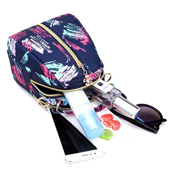 Bolso Bandolera Informal De Nailon Estampado Para Mujer Bolso Bandolera Ligero Bolso De Mano