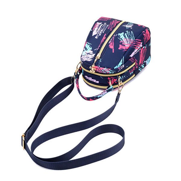 Bolso Bandolera Informal De Nailon Estampado Para Mujer Bolso Bandolera Ligero Bolso De Mano