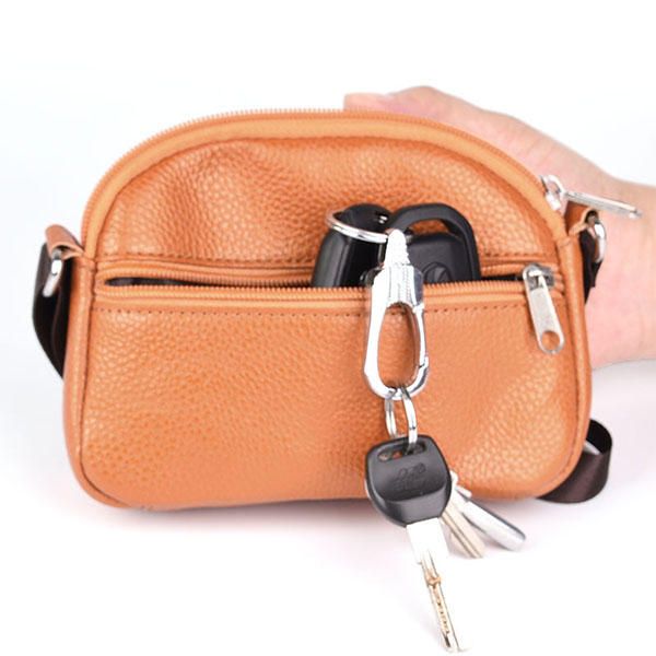 Bolso Bandolera Informal De Piel De Vaca De Cuero Genuino Para Mujer Bolso Bandolera Para Teléfono