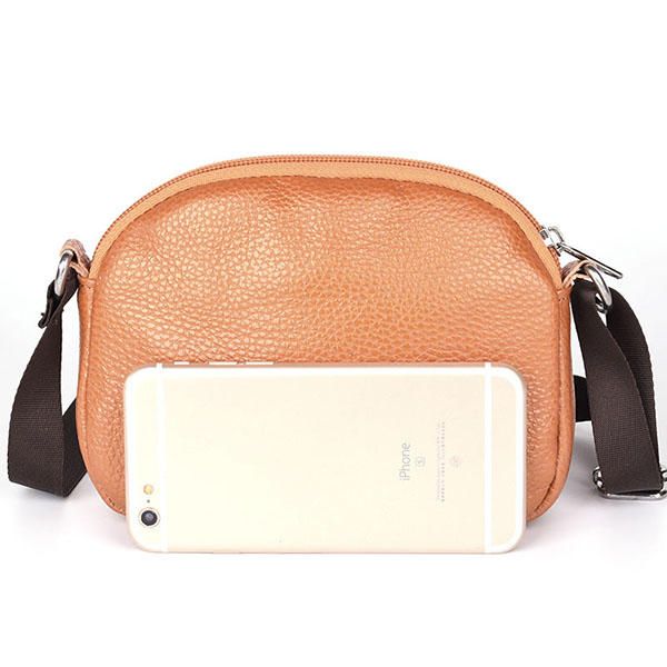 Bolso Bandolera Informal De Piel De Vaca De Cuero Genuino Para Mujer Bolso Bandolera Para Teléfono