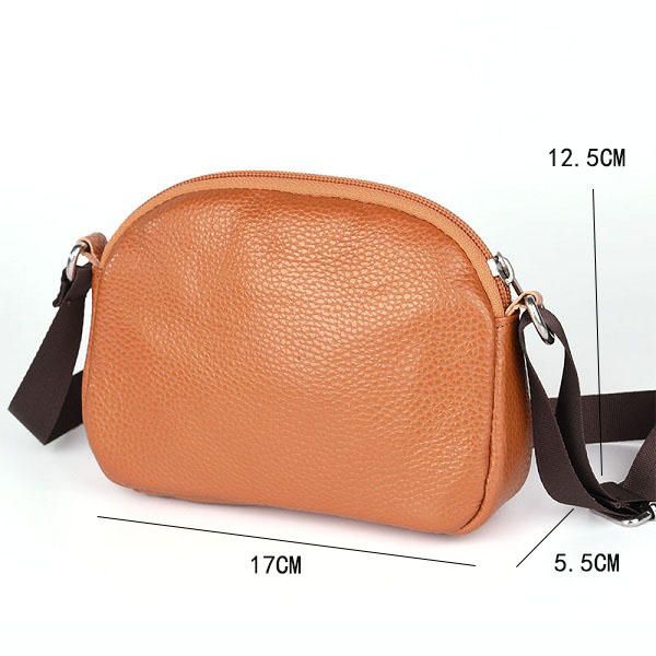 Bolso Bandolera Informal De Piel De Vaca De Cuero Genuino Para Mujer Bolso Bandolera Para Teléfono