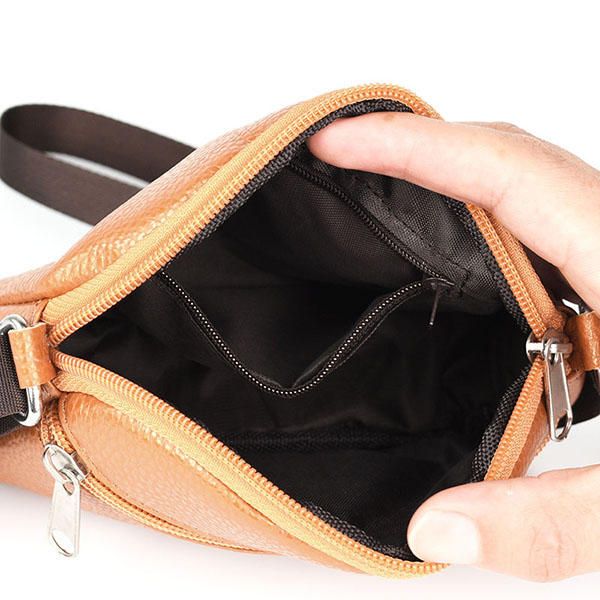 Bolso Bandolera Informal De Piel De Vaca De Cuero Genuino Para Mujer Bolso Bandolera Para Teléfono