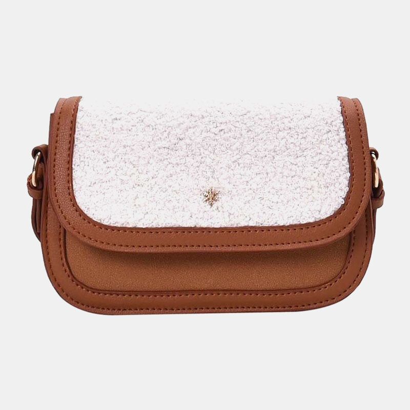 Bolso Bandolera De Invierno Con Pelo De Cordero Para Mujer