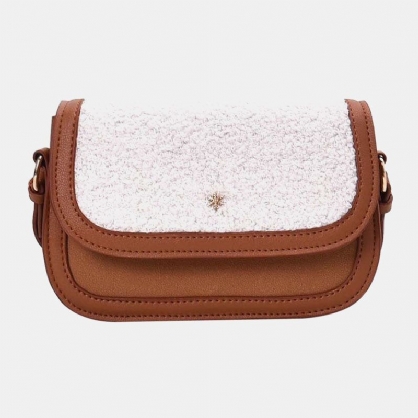 Bolso Bandolera De Invierno Con Pelo De Cordero Para Mujer