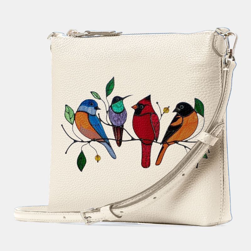 Bolso Bandolera Ligero Impermeable De Gran Capacidad Con Estampado Manchado De Pájaros Para Mujer Bolso Bandolera