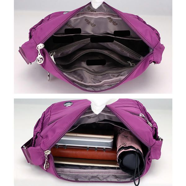 Bolso Bandolera Ligero Impermeable De Nailon Bolso Bandolera De Viaje De Ocio Para Mujer