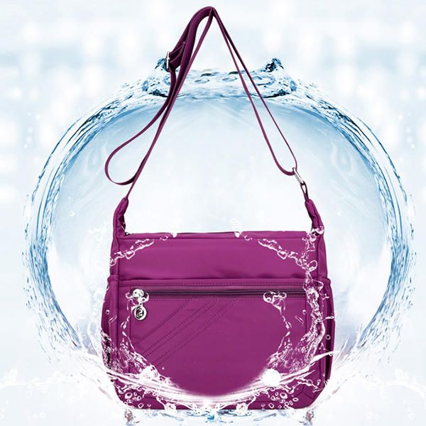 Bolso Bandolera Ligero Impermeable De Nailon Bolso Bandolera De Viaje De Ocio Para Mujer